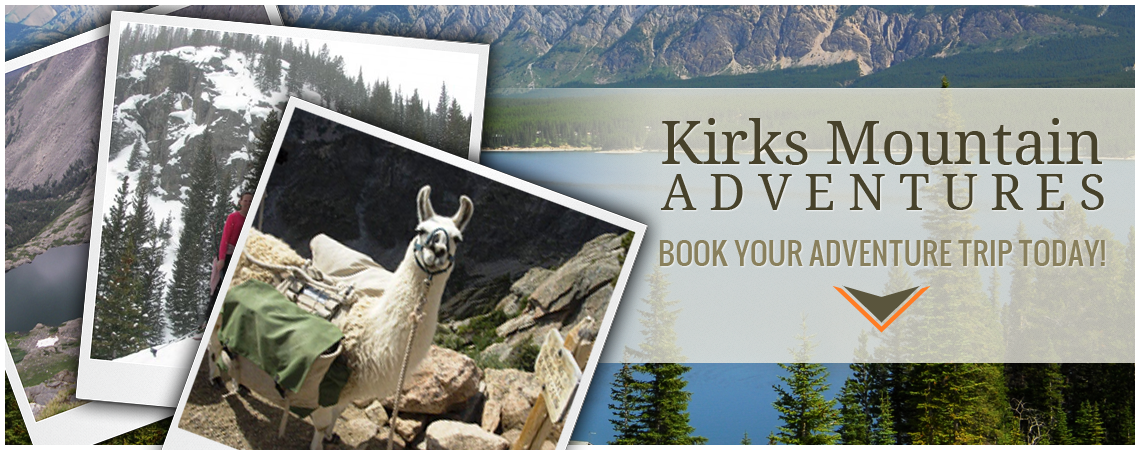 Images of the different trip options offered by Kirks Mountain Adventures
