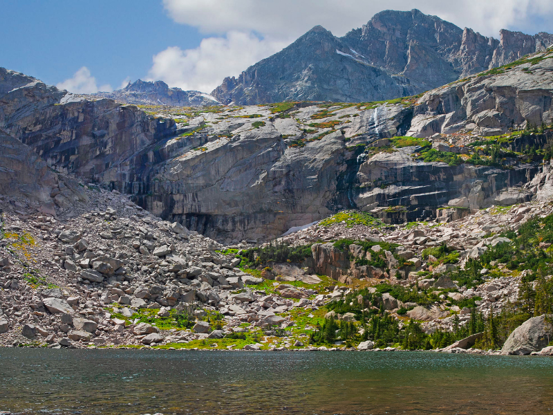 Black Lake at Rocky Mountain National Park in Colorado